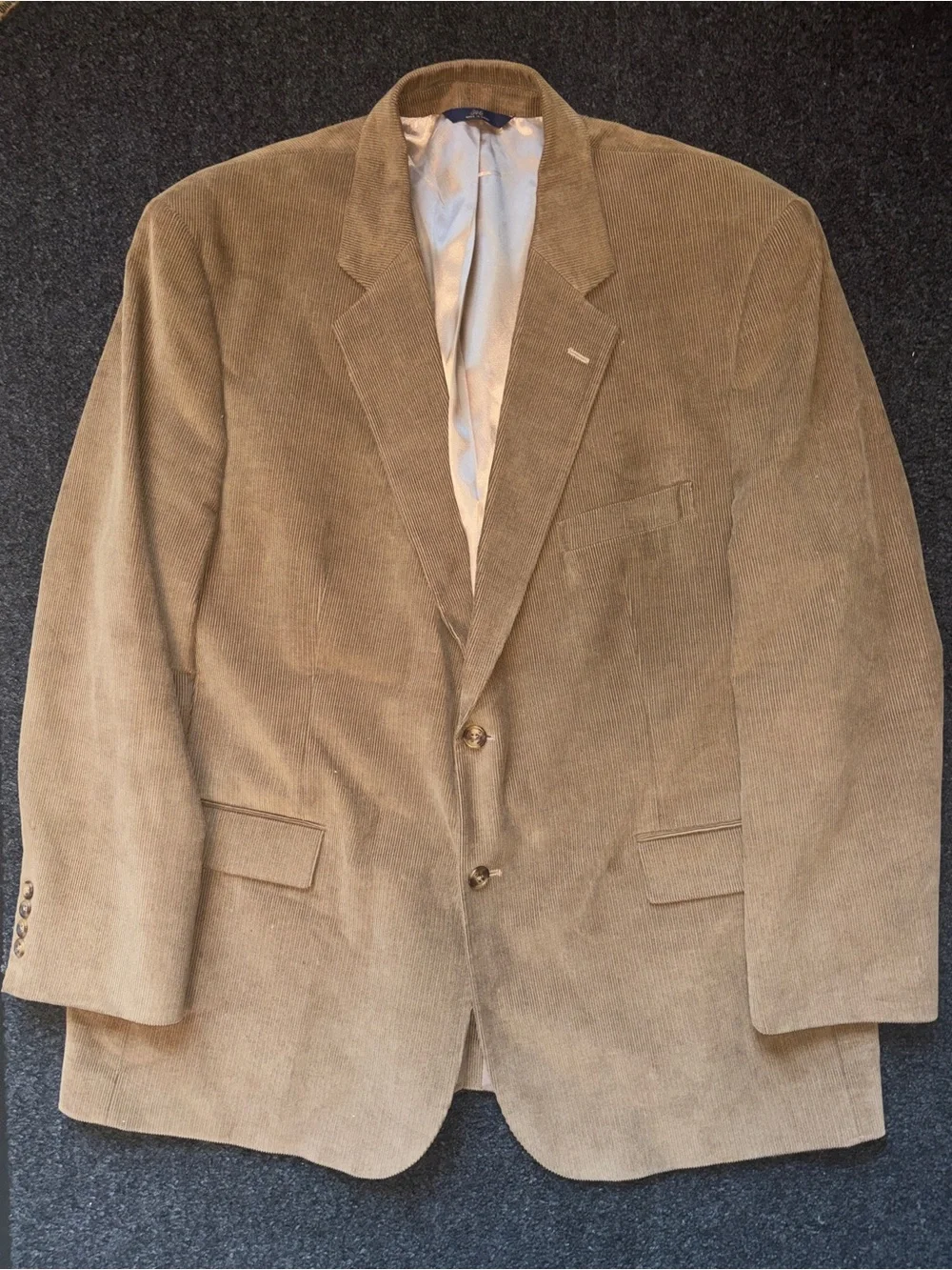 Retro Brooks Brothers 346 Corduroy Sport Coat Blazer 48R Cotton Academia Preppy